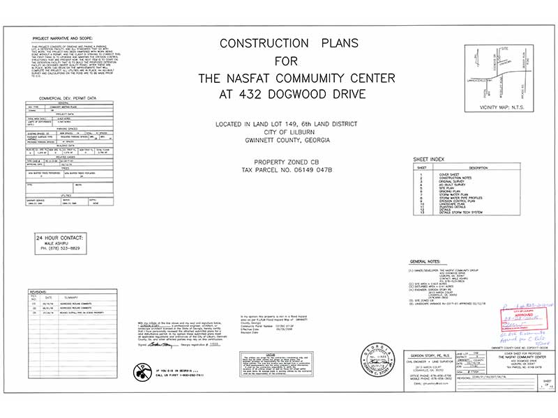 NASFAT Atlanta Masjid Site Plan
